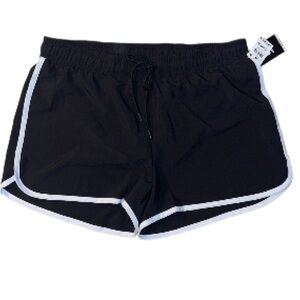 NWT Ideology XL Black and white Women's Athletic Running/Gym/work out Shorts